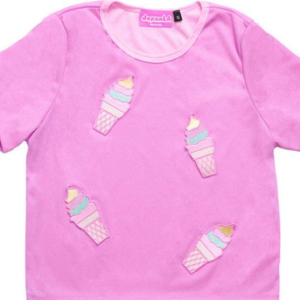 Kawaii Ice Cream Crop Top